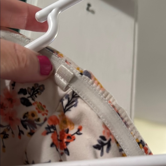 ‼️5/25  Floral Strapless Dress - Cream & Floral - Picture 4 of 4